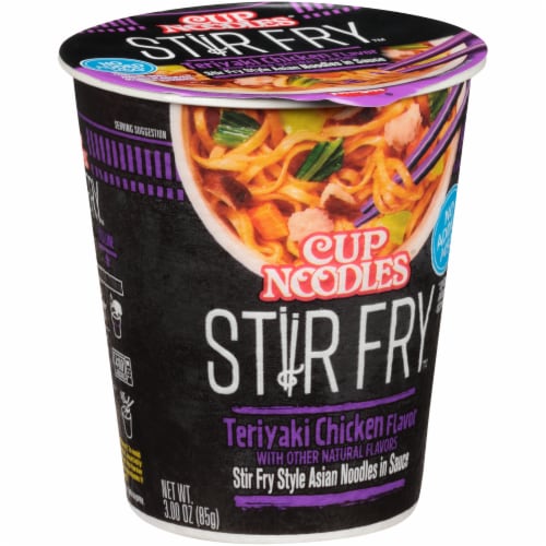 Cup Noodles Stir Fry Teriyaki Chicken Flavor Asian Noodles in Sauce