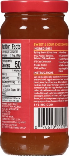 Ty Ling Naturals Sweet & Sour Sauce Perspective: back