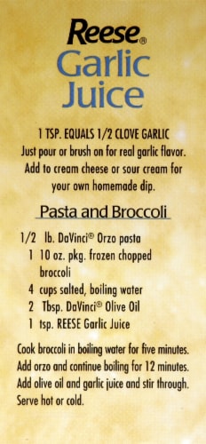 Reese® Garlic Juice Perspective: back