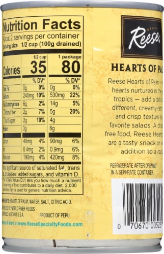 Reese® Select Hearts of Palm Perspective: back
