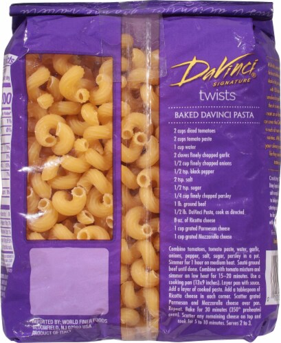 DaVinci Pasta Twists Perspective: back