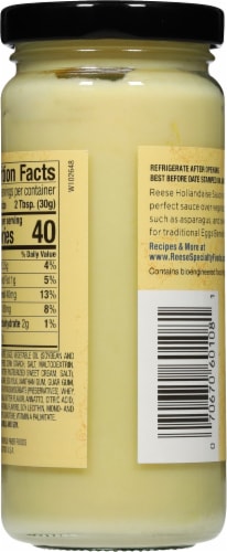 Reese® Hollandaise Sauce Perspective: back