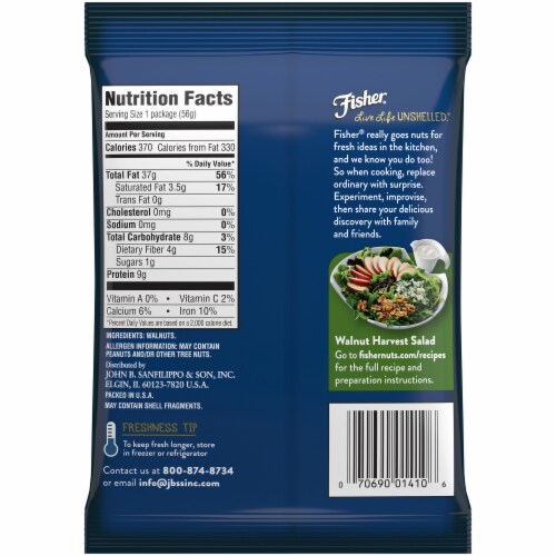 Fisher Chef's Naturals Walnuts Halves & Pieces Perspective: back