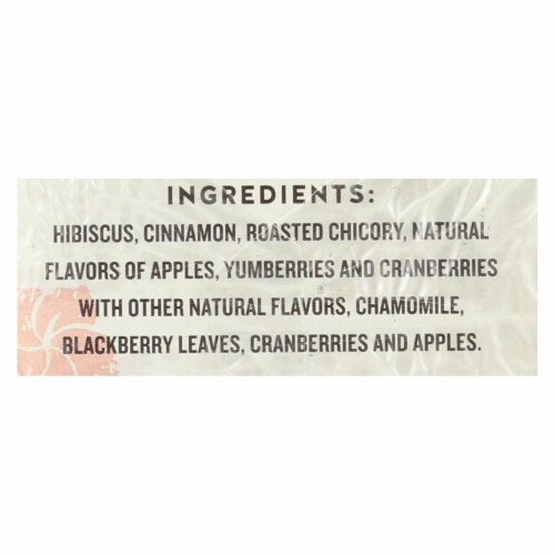 Celestial Seasonings Cranberry Apple Zinger Tea Bags Perspective: back
