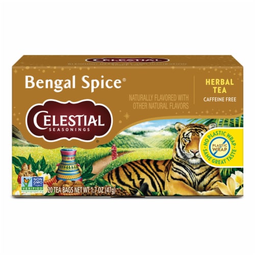 Celestial Seasonings® Caffeine Free Bengal Spice® Herbal Tea Bags Perspective: back