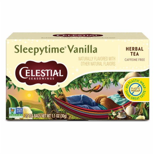 Celestial Seasonings Caffeine Free Sleepytime® Herbal Vanilla Tea Perspective: back