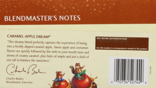 Celestial Seasonings® Caramel Apple Dream® Herbal Tea Bags Perspective: back