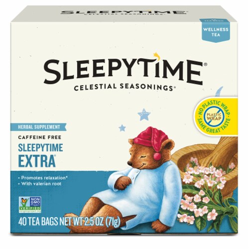 Celestial Seasonings Caffeine Free Sleepytime® Wellness Extra Tea Perspective: back