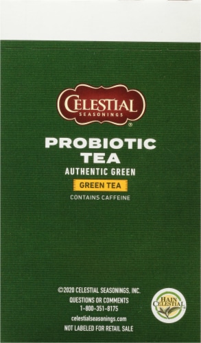 Celestial Seasonings® Authentic Green Probiotic Tea Perspective: back