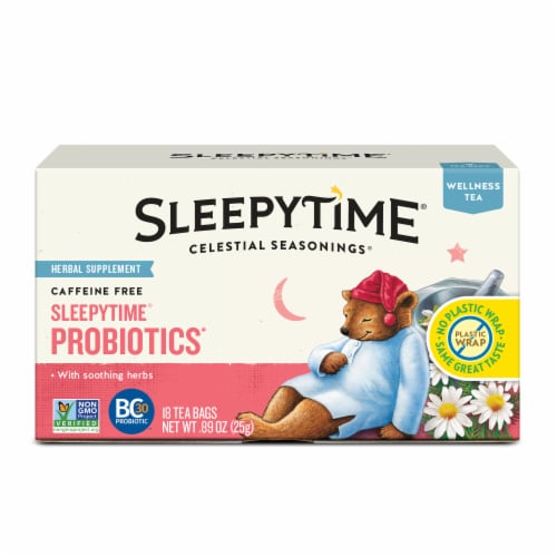 Celestial Seasoning® Wellness & Probiotics Tea Perspective: back