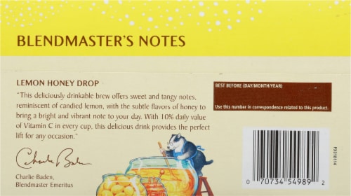 Celestial Seasonings® Lemon Honey Drop Herbal Tea Bags Perspective: back