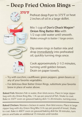 Don's Chuck Wagon Onion Ring Batter Mix, 12 oz - Ralphs