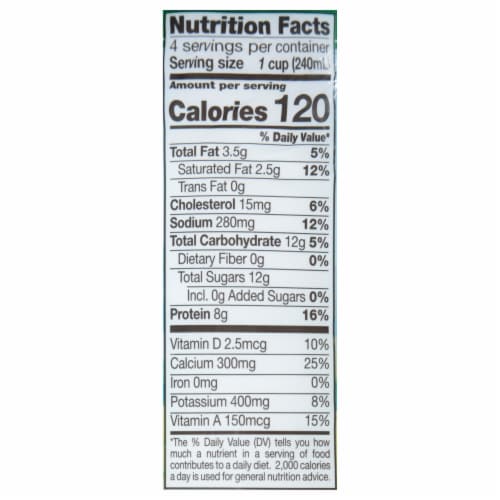 Purity Cultured 1.5% Reduced Fat Buttermilk Perspective: back