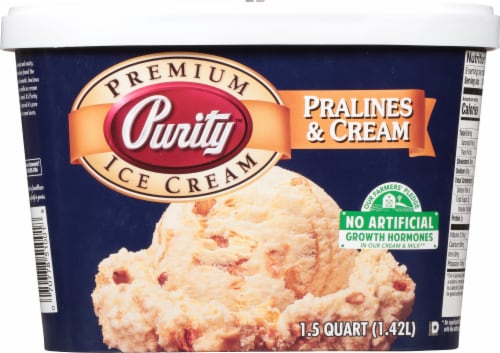 Purity Pralines & Cream Ice Cream Perspective: back