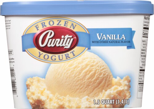 Purity™ Vanilla Frozen Yogurt Tub Perspective: back