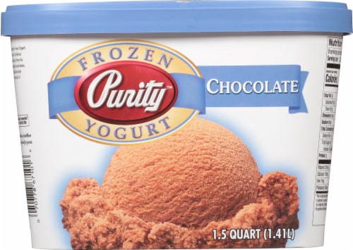Purity™ Chocolate Frozen Yogurt Tub Perspective: back