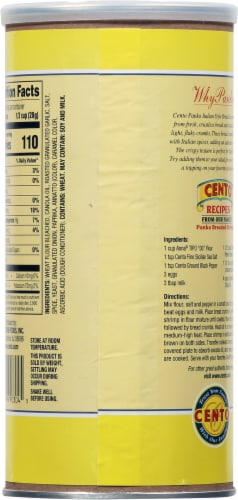 Cento Panko Italian Style Bread Crumbs Perspective: back