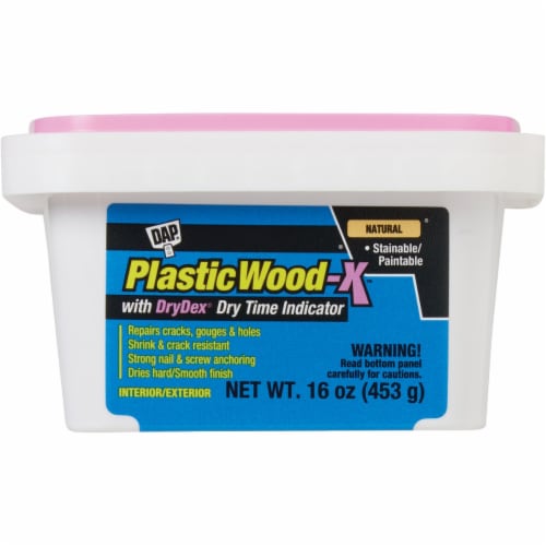 Dap Plastic Wood-X 16 Oz. All Purpose Wood Filler with DryDex Dry Time  Indicator, 1 - Foods Co.