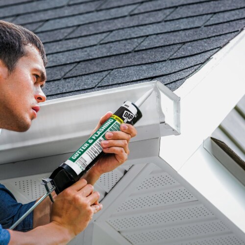 Dap 10.1 Oz. White Advanced VOC-Compliant Exterior Gutter & Flashing Sealant Perspective: back
