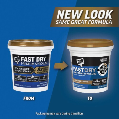 Dap Fast Dry 16 Oz. Premium Spackling 18440, 16Oz.