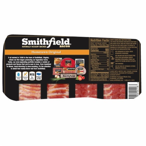 Smithfield® Naturally Hickory Smoked Hometown Original Sliced Bacon Perspective: back