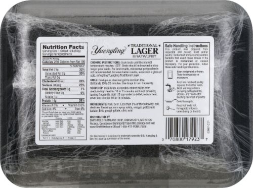 Smithfield Yuengling Brats Perspective: back