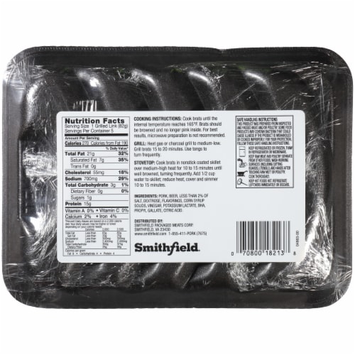 Smithfield® Craft Collection IPA India Pale Ale Beer Brats Perspective: back