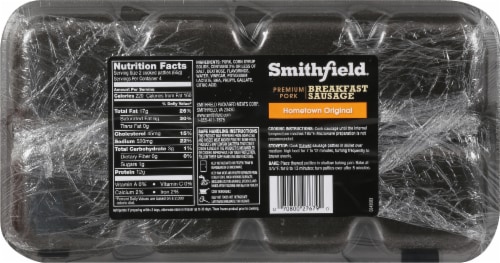 Smithfield® Hometown Original Premium Pork Breakfast Sausage Patties Perspective: back