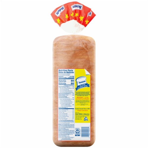 Holsum King White Enriched Bread Perspective: back