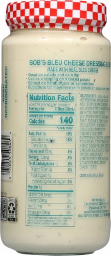 Bob's Big Boy Famous Bleu Cheese Salad Dressing & Dip Perspective: back