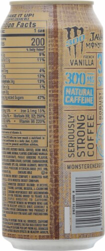 Java Monster® 300 Triple Shot French Vanilla Ready to Drink Coffee Perspective: back