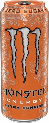 Monster® Zero Sugar Ultra Sunrise Energy Drink Multipack Cans Perspective: back