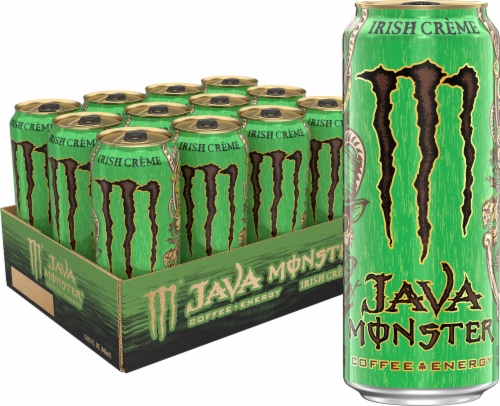Java Monster® Irish Crème Coffee Energy Drink Can Perspective: back