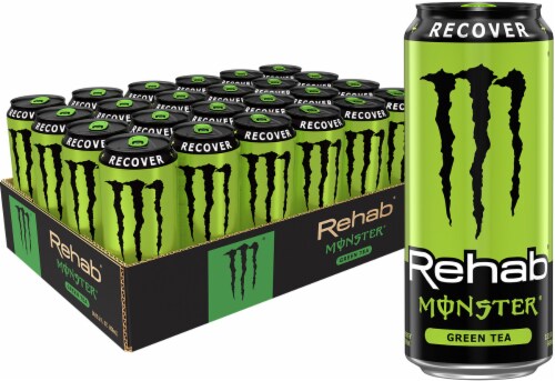 Monster® Rehab Green Tea Energy Drink Can Perspective: back