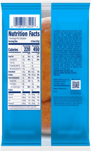 Mrs. Baird's® Iced Individual Honey Bun Perspective: back