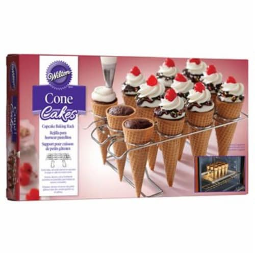 Wilton Cone Cakes Cupcake Baking Rack Perspective: back