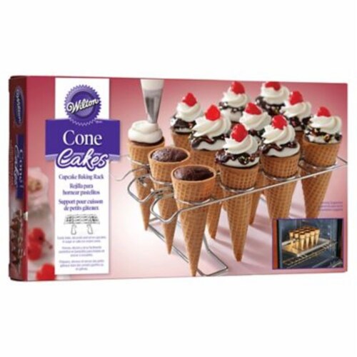 Wilton Cone Cakes Cupcake Baking Rack Perspective: back