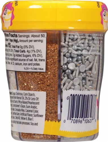 Wilton® Metallic Sprinkles™ Perspective: back