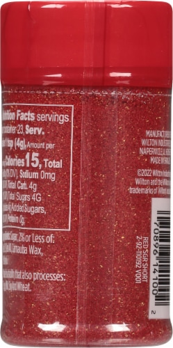 Wilton® Sprinkles Red Sanding Sugar Perspective: back