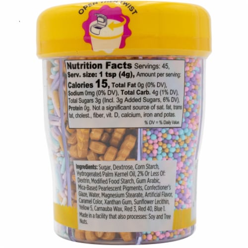 Wilton™ Unicorn Sprinkles Mix Perspective: back