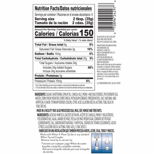 Wilton® Blue with Round and Star Tips Decorating Icing Perspective: back