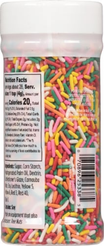 Wilton® Rainbow Jimmies Sprinkles Perspective: back