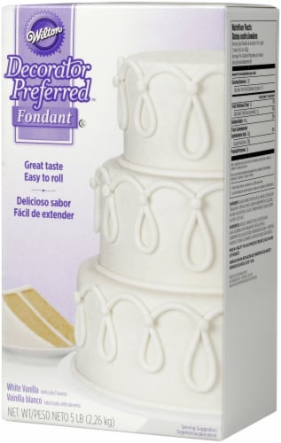 Decorator Preferred Fondant 5lb-White Perspective: back