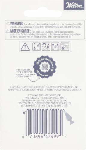 Wilton® Dots Birthday Candles Perspective: back