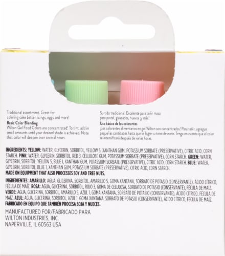 Wilton® Gel Food Colors Perspective: back