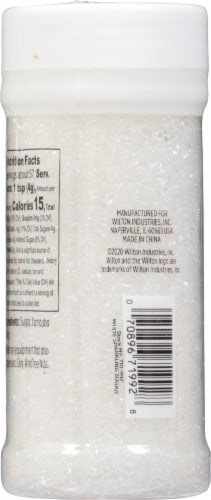 Wilton® White Sparkling Sugar Sprinkles™ Perspective: back