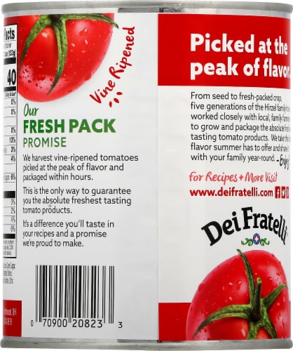 Dei Fratelli® Seasoned Diced Tomato Perspective: back