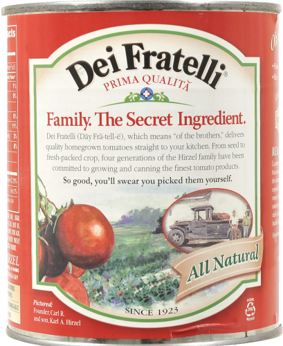 Dei Fratelli Italian Chopped Tomatoes Perspective: back