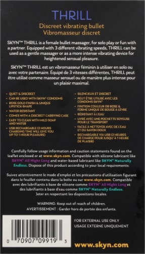 SKYN™ Thrill™ Rechargable Vibrating Bullet Perspective: back