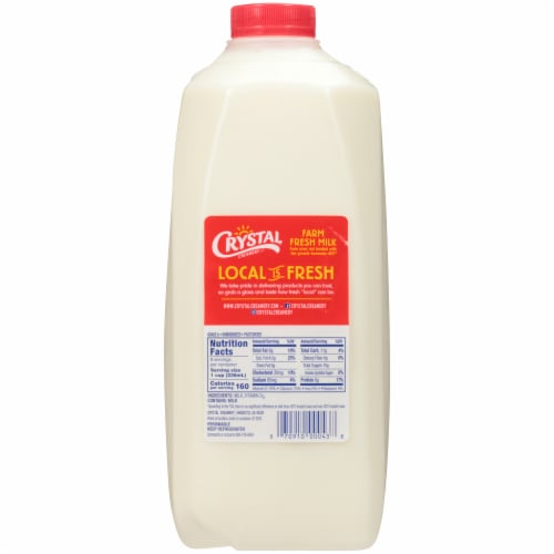 Crystal Creamery™ Whole Milk Perspective: back